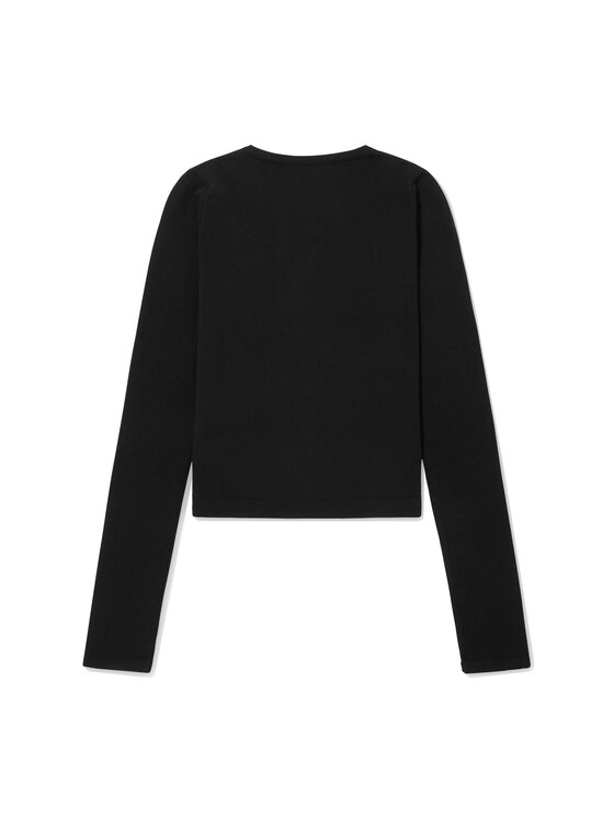 La Mania La Mania Sweter FABIO Czarny Classic Fit