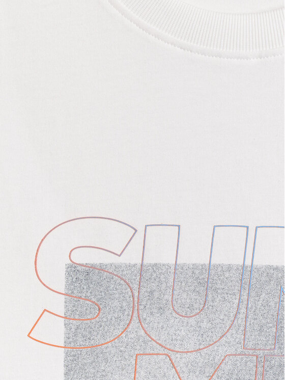 4F 4F T-Shirt BEACHWEAR Biały Regular Fit