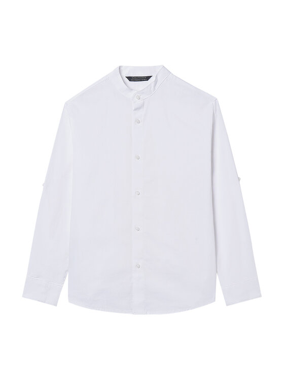 Mayoral Mayoral Camicia 6176 Bianco Regular Fit