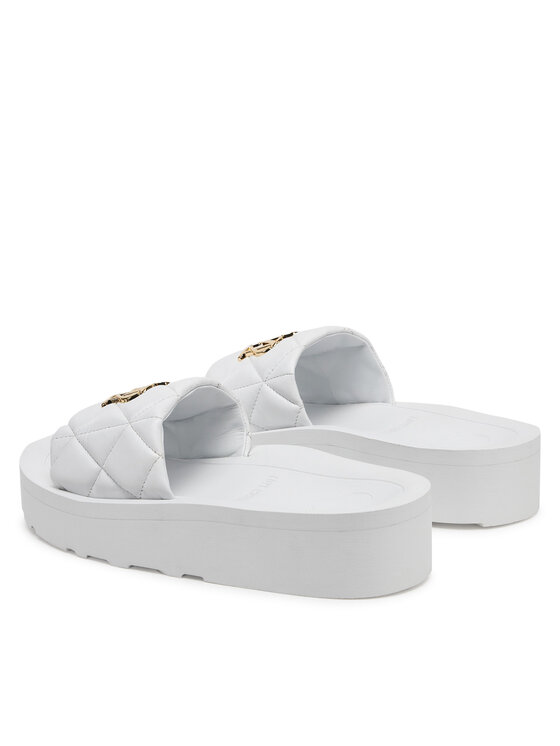 LOVE MOSCHINO LOVE MOSCHINO Şlapi JA28014I1MIE0100 Alb