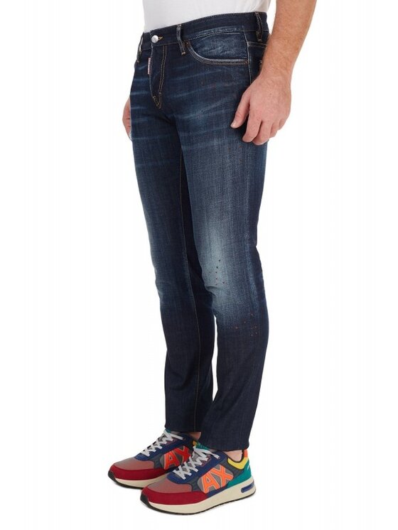 Dsquared2 Dsquared2 Jeansy S74LB0765 S30664 Granatowy Slim Fit