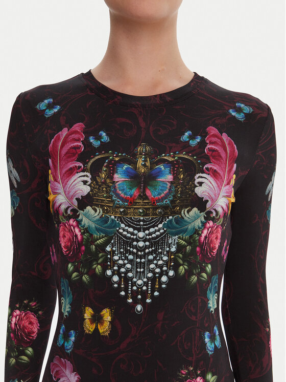 Versace Jeans Couture Versace Jeans Couture Ikdienas kleita 79HAO9P0 JS491 Melns Slim Fit