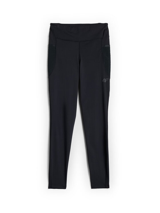 4F 4F Legginsy INBETWEEN TRAIL Czarny Slim Fit