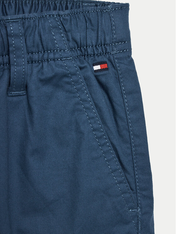 Tommy Hilfiger Tommy Hilfiger Hlače iz tkanine Monotype KB0KB09146 Modra Regular Fit