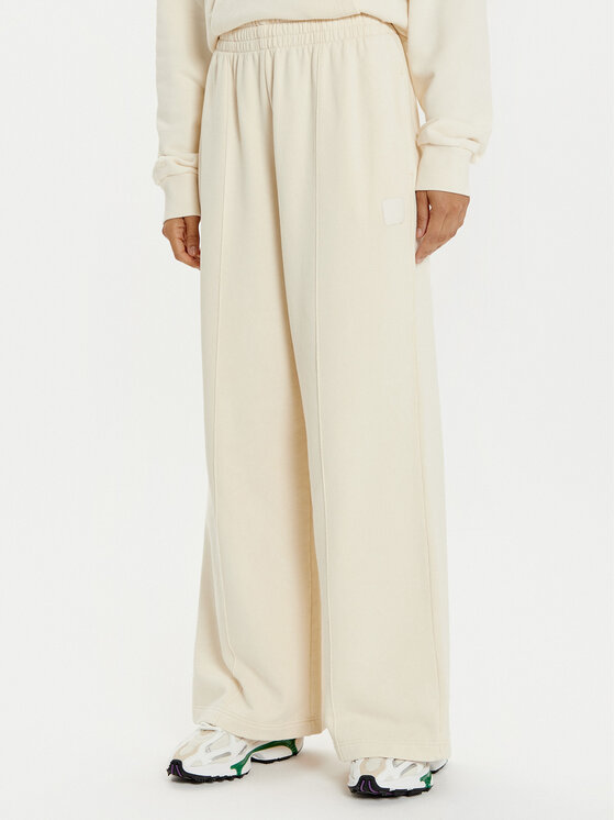 Lacoste Lacoste Donji dio trenerke XF2657 Écru Wide Leg