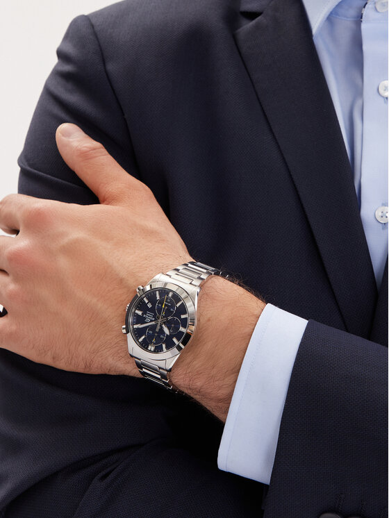 Casio Casio Zegarek Edifice Sapphire Chronograph EFB-710D-2AVUEF Srebrny