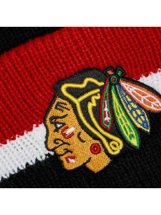 47 Brand 47 Brand Mütze NHL Chicago Blackhawks Split Cuff 47 H-SPLCC04ACE-BKA Schwarz