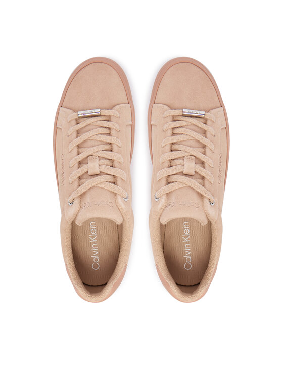 Calvin Klein Calvin Klein Sneakersy Lace-Up Sneaker Suede/Wl Ck HW0HW02679 Ružová
