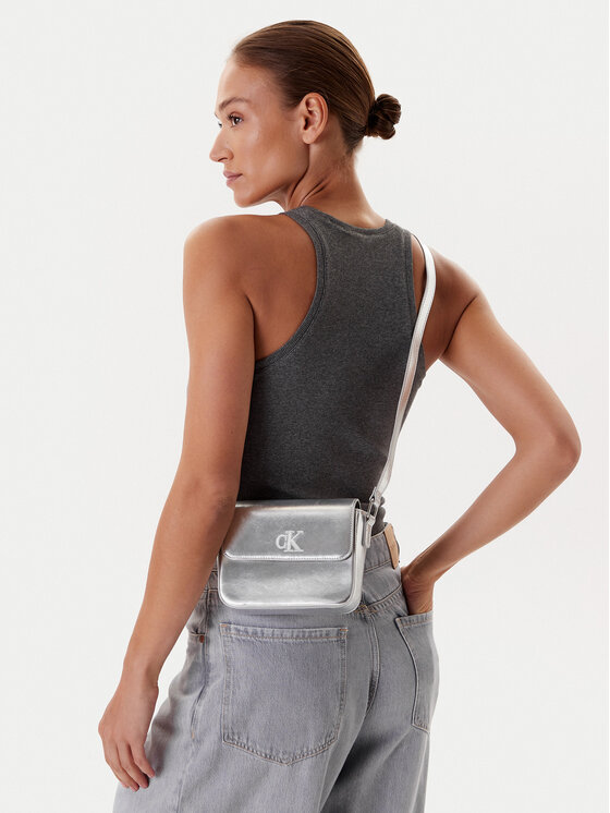 Calvin Klein Jeans Calvin Klein Jeans Kabelka IU0IU00688 Stříbrná