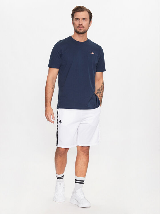 Kappa Kappa Športové kraťasy 313019 Biela Regular Fit