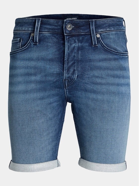 Jack & Jones Szorty jeansowe Rick Icon 12250169 Niebieski