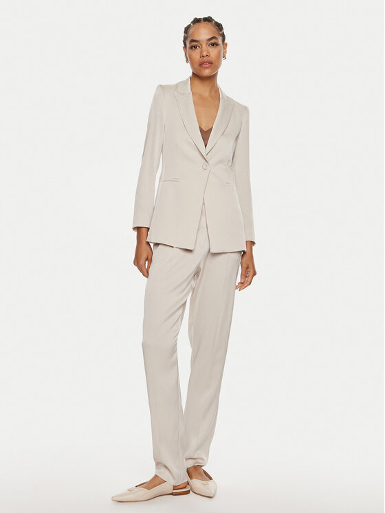 Marella Marella Pantaloni chino Abetaia 2423136211 Grigio Regular Fit