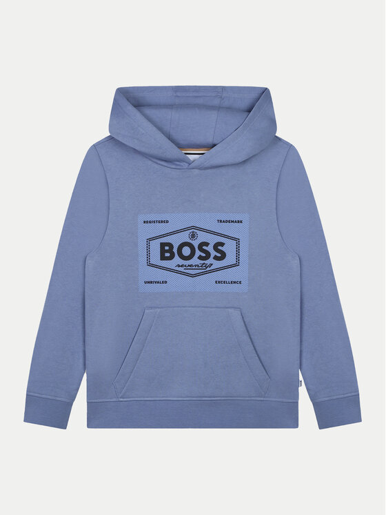 BOSS Boss Mikina J51194 D Modrá Regular Fit