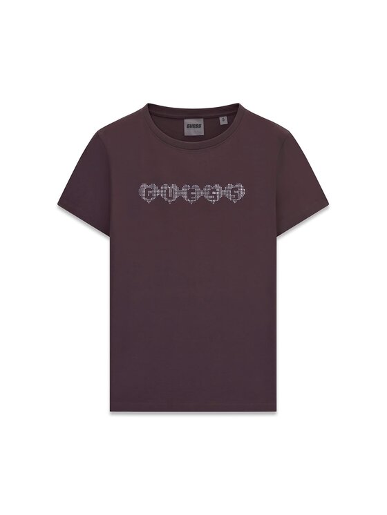 Guess Guess T-Shirt 183668 Brązowy Classic Fit