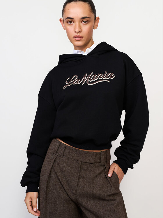 La Mania La Mania Bluza LUMA Czarny Basic Fit