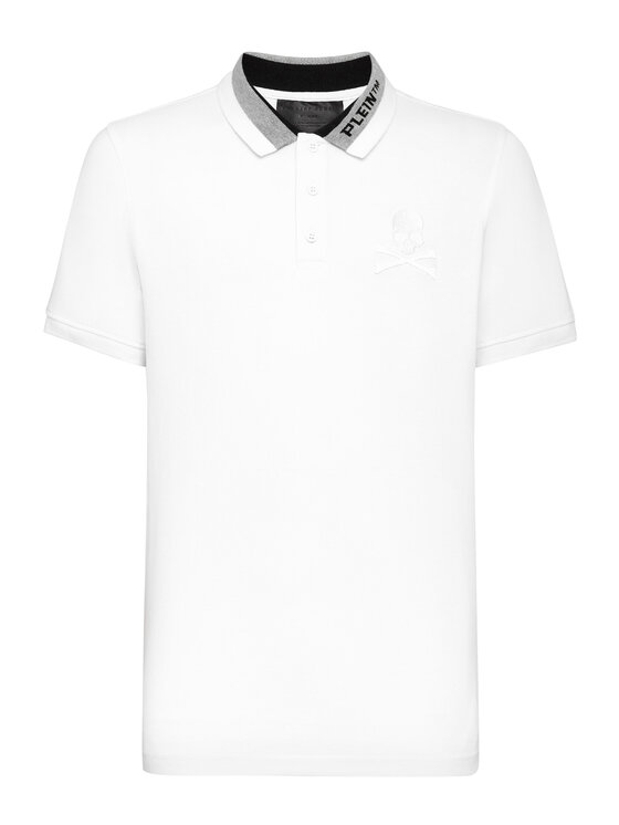 PHILIPP PLEIN PHILIPP PLEIN Polokošeľa 10407 Biela Slim Fit