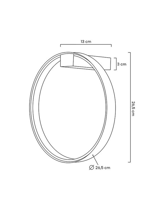 MIAhome MIAhome Lampa ścienna kinkiet ścienny CIRCLE WALL złota Złoty