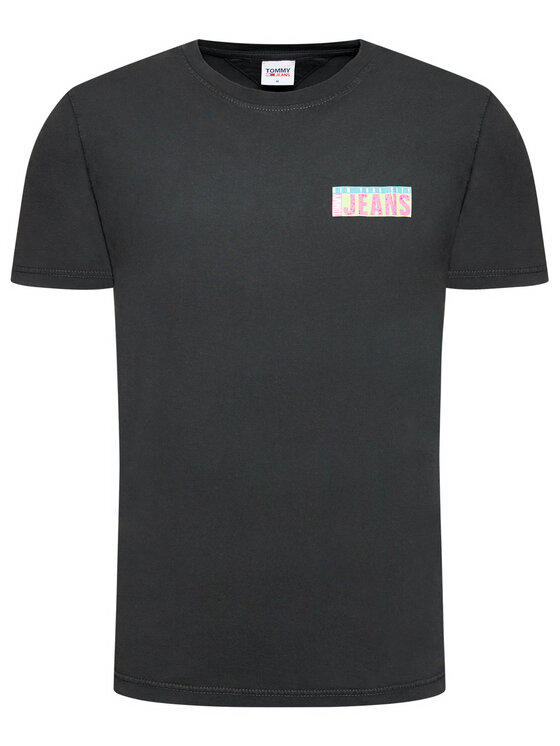 Tommy Jeans Marškinėliai Photoprint DM0DM10619 Pilka Regular Fit • Modivo.lt