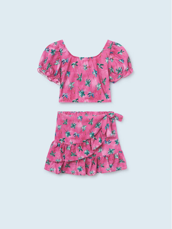 Completo top e gonna 6936 Multicolore