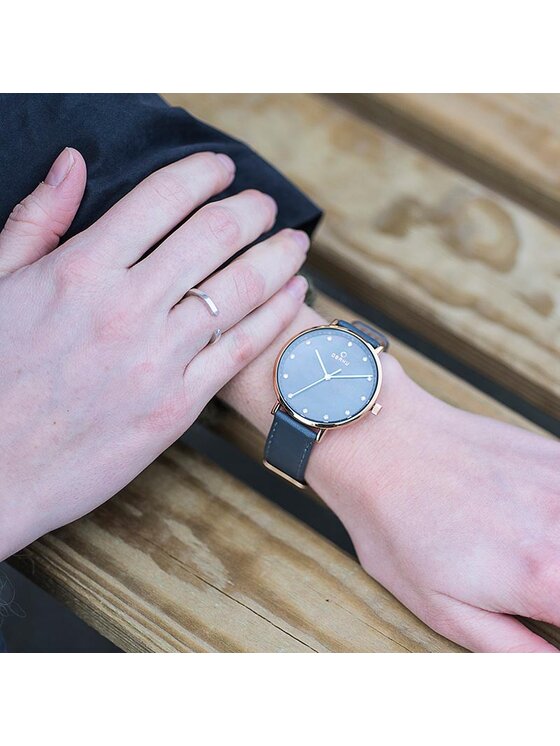Obaku Obaku Zegarek V186LXVJRJ Szary