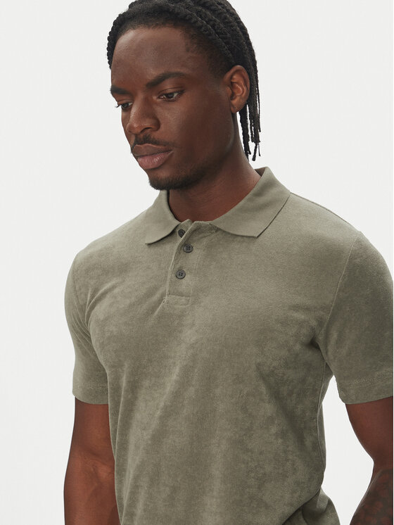 Lindbergh Lindbergh Polokošeľa 30-404263 Béžová Relaxed Fit