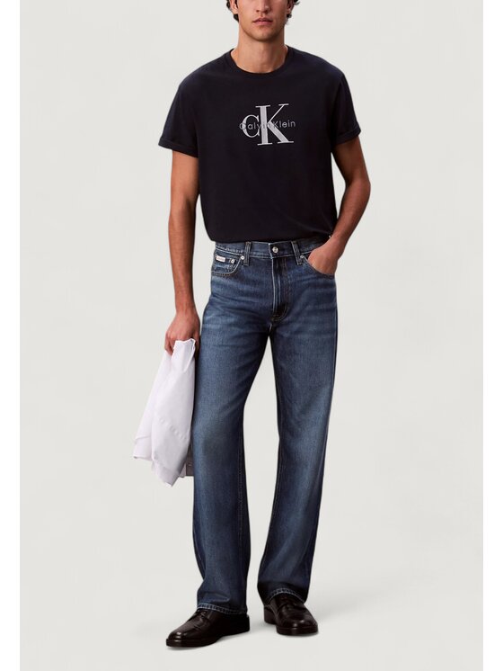 Calvin Klein Jeans Calvin Klein Jeans T-krekls Hero Monologo LV04RB862G Tumši zils Regular Fit