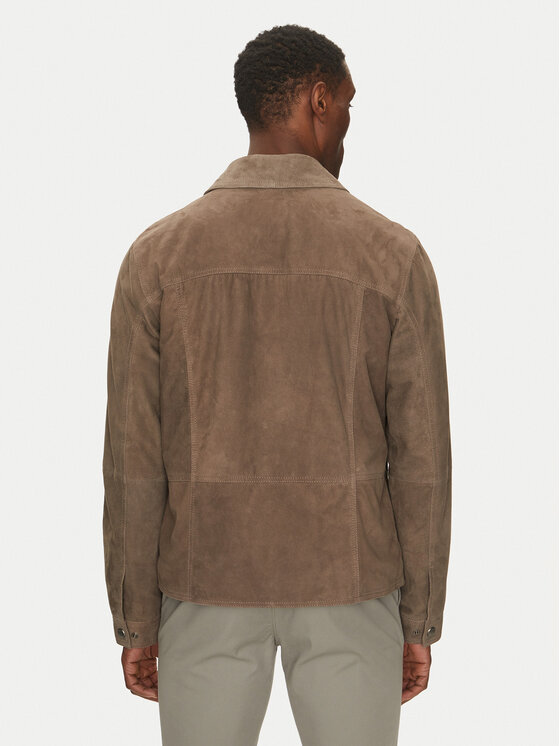 JOOP! Jeans JOOP! Jeans Кожено яке 15 Georg 80000766 Бежов Regular Fit