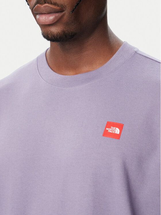 The North Face The North Face T-Shirt Red Box NF0A8EG5NNK1 Ανοιχτό μοβ Relaxed Fit