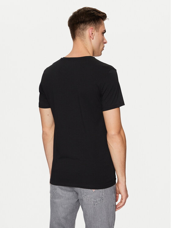 Guess Guess T-Shirt U97M01 KCD31 Czarny Slim Fit