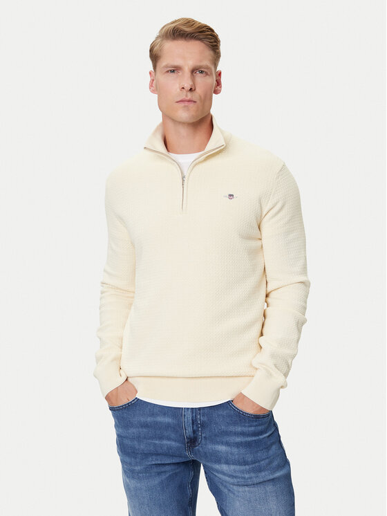 Gant Sweter 8030256 Écru Regular Fit