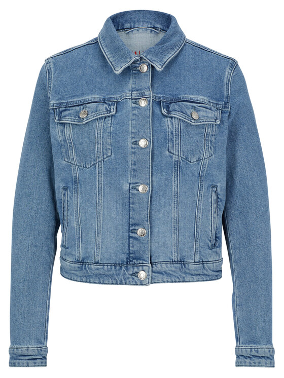 HUGO Hugo Džinsinė striukė 50488939 Mėlyna Slim Fit