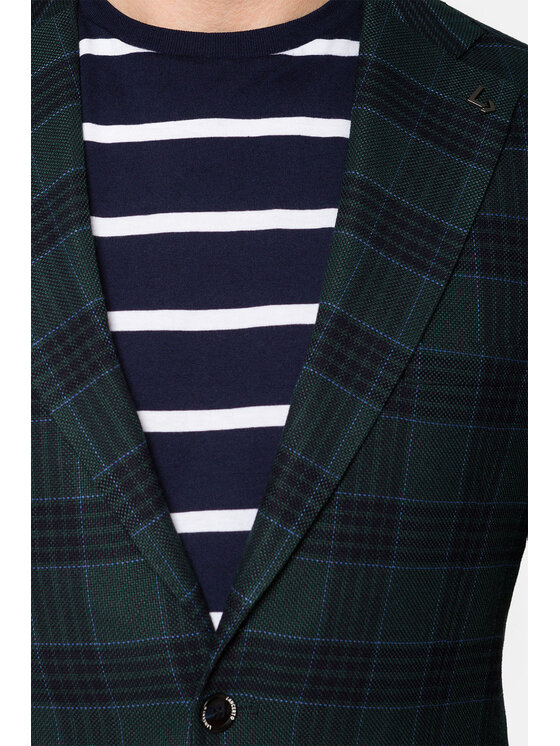 Lancerto Lancerto Marynarka Augusta 2 Zielony Slim Fit