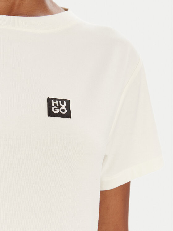 HUGO HUGO T-krekls 50534300 Écru Regular Fit