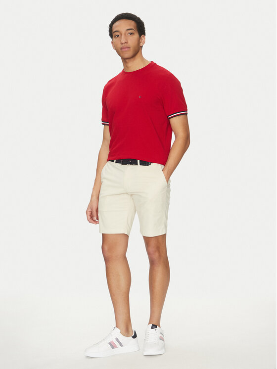 Tommy Hilfiger Tommy Hilfiger T-särk Global Stripe MW0MW38630 Punane Regular Fit