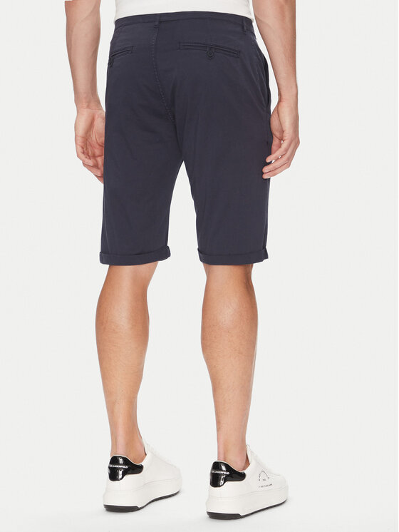 KARL LAGERFELD KARL LAGERFELD Bavlnené šortky 265812 552829 Tmavomodrá Regular Fit