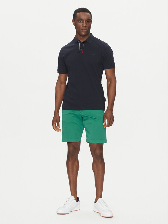 Hechter Paris Hechter Paris Polo Pique H-Eco 74013 151902 Granatowy Regular Fit