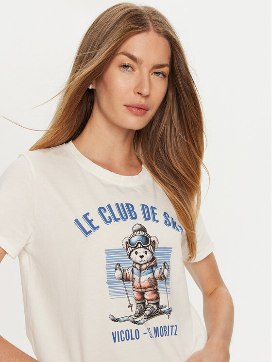ViCOLO ViCOLO Tricou RS0055 Alb Regular Fit