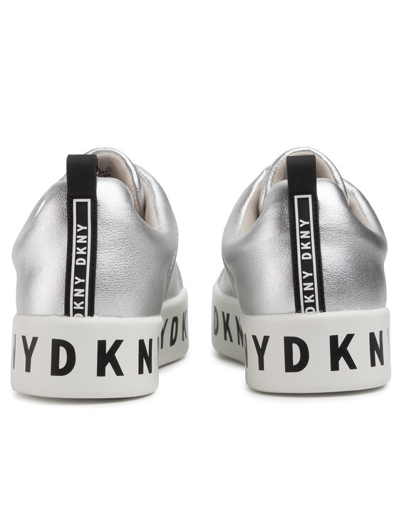 DKNY DKNY Sneakersy Bashi-Slip On Plat K4903621 Strieborná