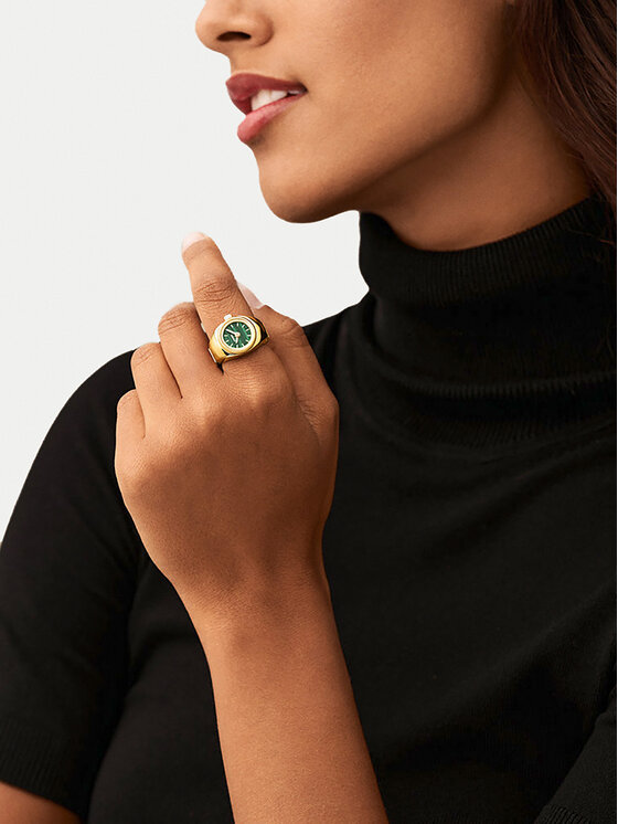 Fossil Fossil Hodinky Watch Ring ES5308 Zlatá