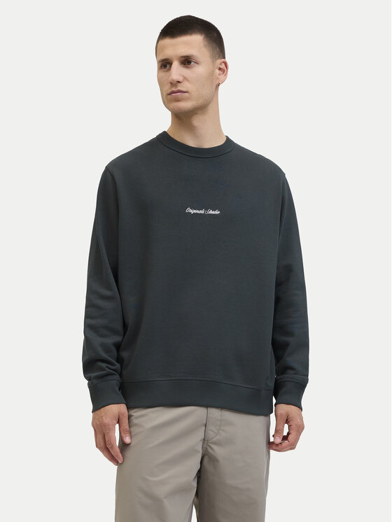 Jack&Jones Jack&Jones Majica dugih rukava Norrebro 12282893 Siva Relaxed Fit