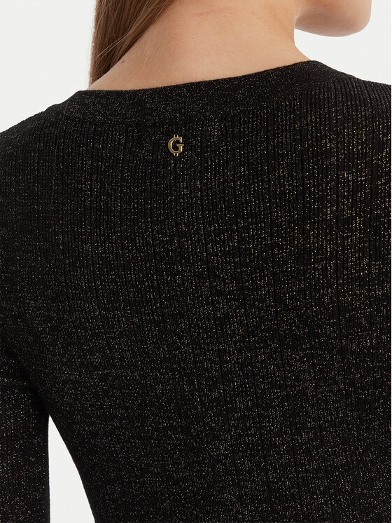 Guess Guess Trikotažinė suknelė W6RK02 Z3700 Juoda Regular Fit