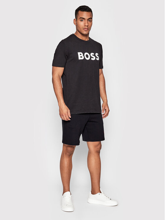 BOSS Boss T-Shirt Thinking 1 50481923 Czarny Regular Fit