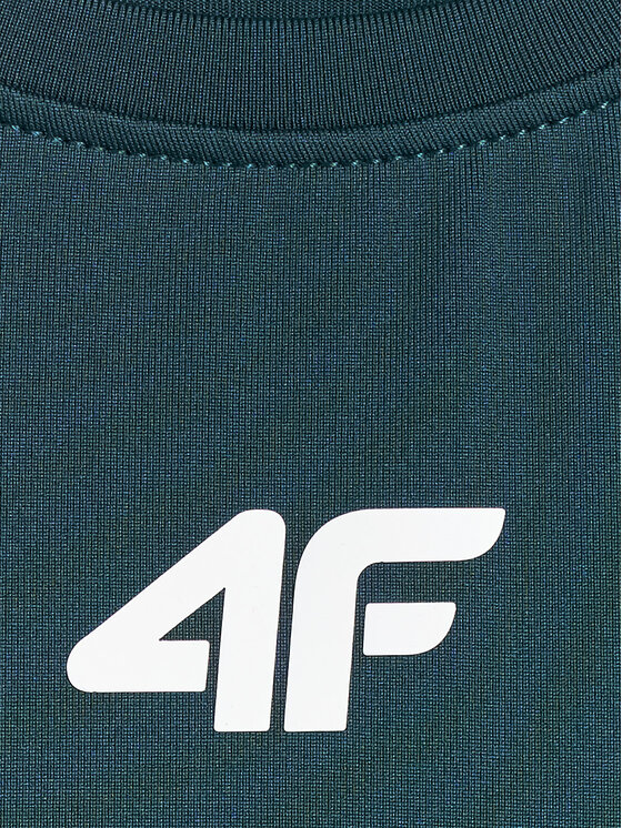 4F 4F Koszulka techniczna BASIC+ Turkusowy Regular Fit