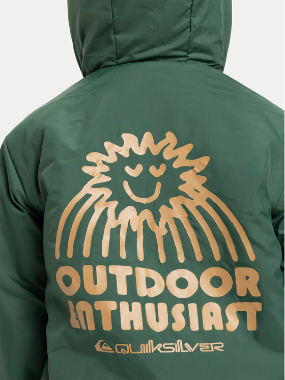 Quiksilver Quiksilver Žieminė striukė Reversible All Seas EQKJK03129 Žalia Regular Fit