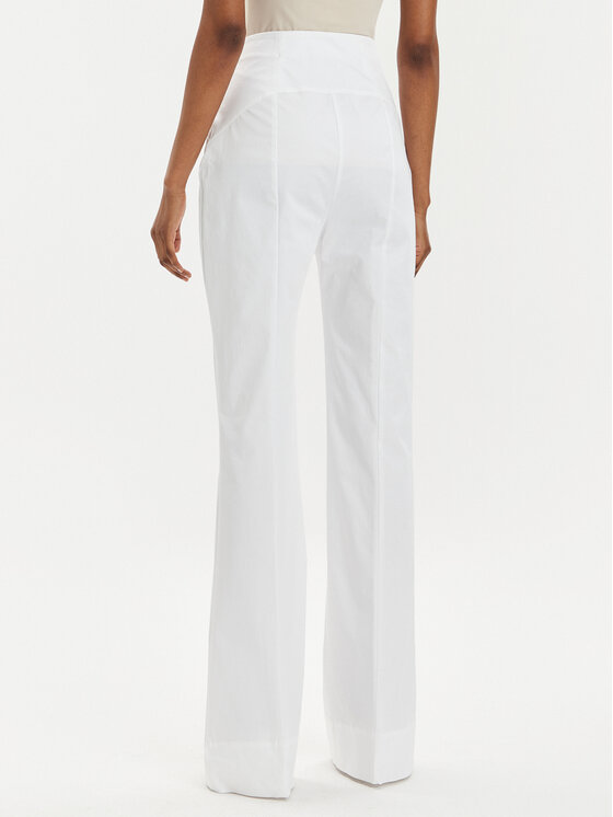 PINKO Pinko Hlače Phanton 102263 A1L2 Bijela Regular Fit