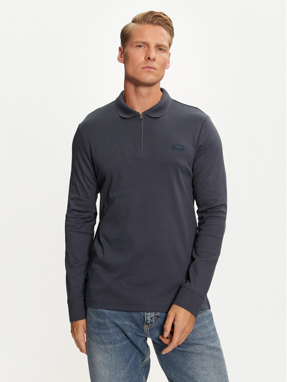 Calvin Klein Polokošeľa K10K113586 Modrá Slim Fit