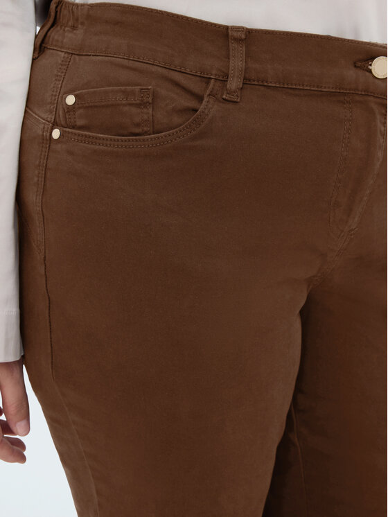 Fiorella Rubino Fiorella Rubino Pantaloni di tessuto P707T005160N002 Marrone Flare Fit