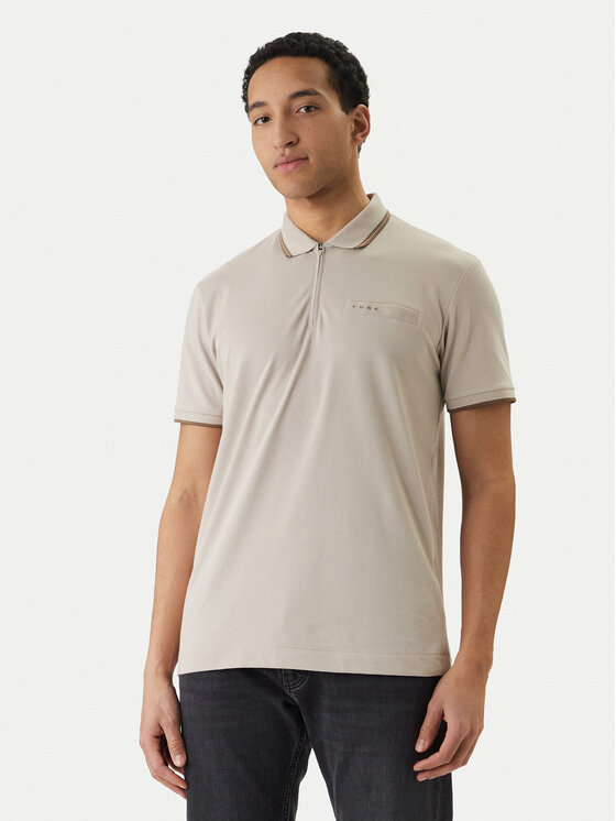 Jack & Jones Tricou polo Fusion 12289953 Gri Regular Fit