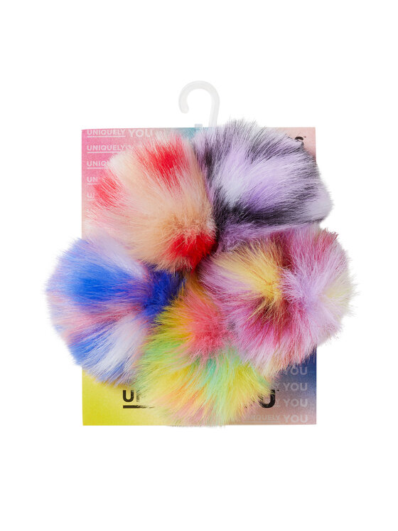 Crocs Ozdoba na topánky Jibbitz Dyed Puff 5 Pack 10012135 Farebná