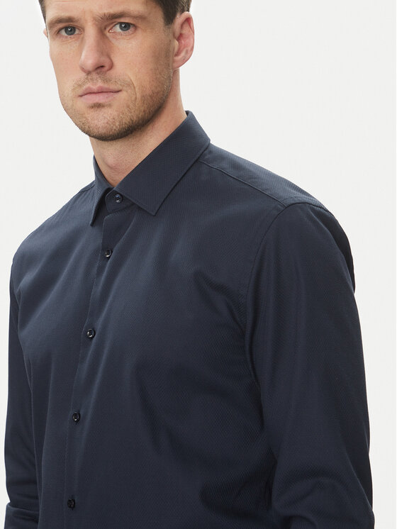 HUGO HUGO Koszula Kenno 50539707 Granatowy Slim Fit